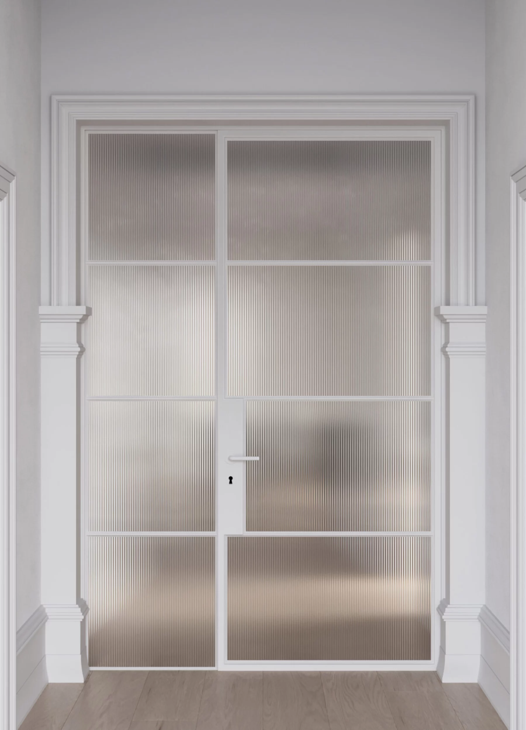 Steela Steel Windows and Doors Sydney - Ingels opaque white door